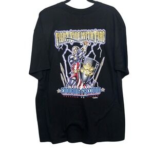 Vintage 7.62 Design Mens Black 90's Distinctive MIlitary Apparel T-Shirt Size XL